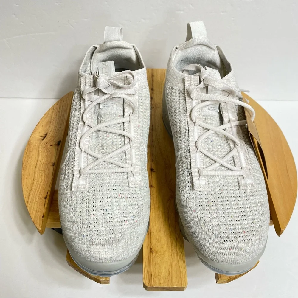Nike Air VaporMax Flyknit 2021 Shoes Phantom Metallic Silver Size 9.5 DJ9975-001
